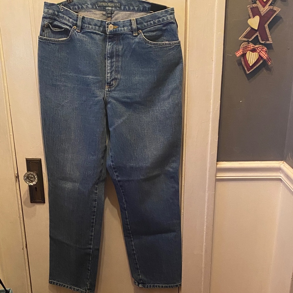 Ralph Lauren Women's Blue Straight Leg Jeans